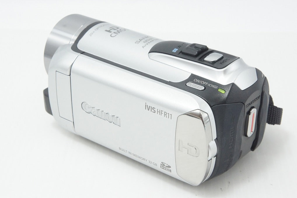 美品 Canon キヤノン iVIS HF R11 デジタルビデオカメラ シルバー 260811a