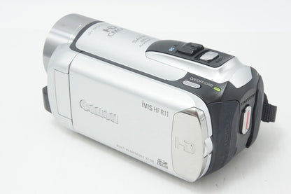 美品 Canon キヤノン iVIS HF R11 デジタルビデオカメラ シルバー 260811a