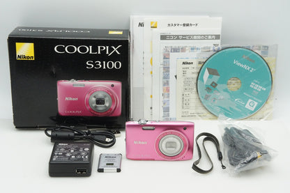 Nikon ニコン COOLPIX S3100 コンパクトデジタルカメラ フレッシュピンク 元箱付 260218f