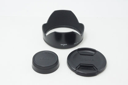 良品 SIGMA シグマ 50mm F1.4 EX DG HSM Nikon ニコン Fマウント 単焦点レンズ フード付 260819a