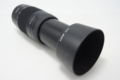 良品 SONY ソニー AF 75-300mm F4.5-5.6 SAL75300 MINOLTA ミノルタ αマウント フルサイズ ズームレンズ フード付 260812k
