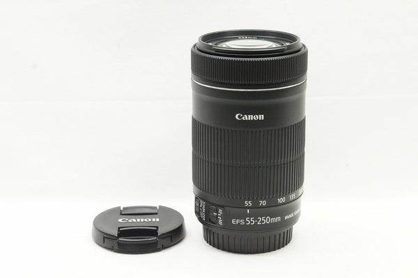 美品 Canon キヤノン EF-S 55-250mm F4-5.6 IS STM ズームレンズ 250223c