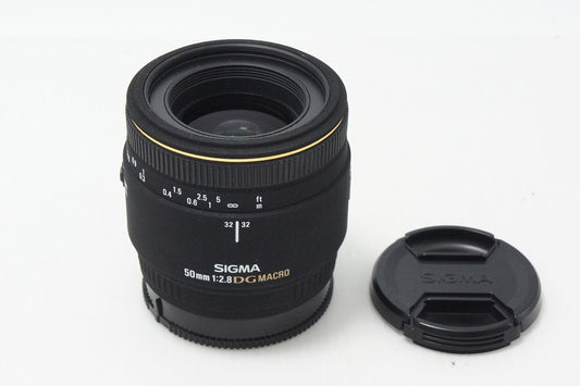 良品 SIGMA シグマ 50mm F2.8 EX DG MACRO SONY ソニー MINOLTA ミノルタ αマウント 単焦点レンズ 260812j
