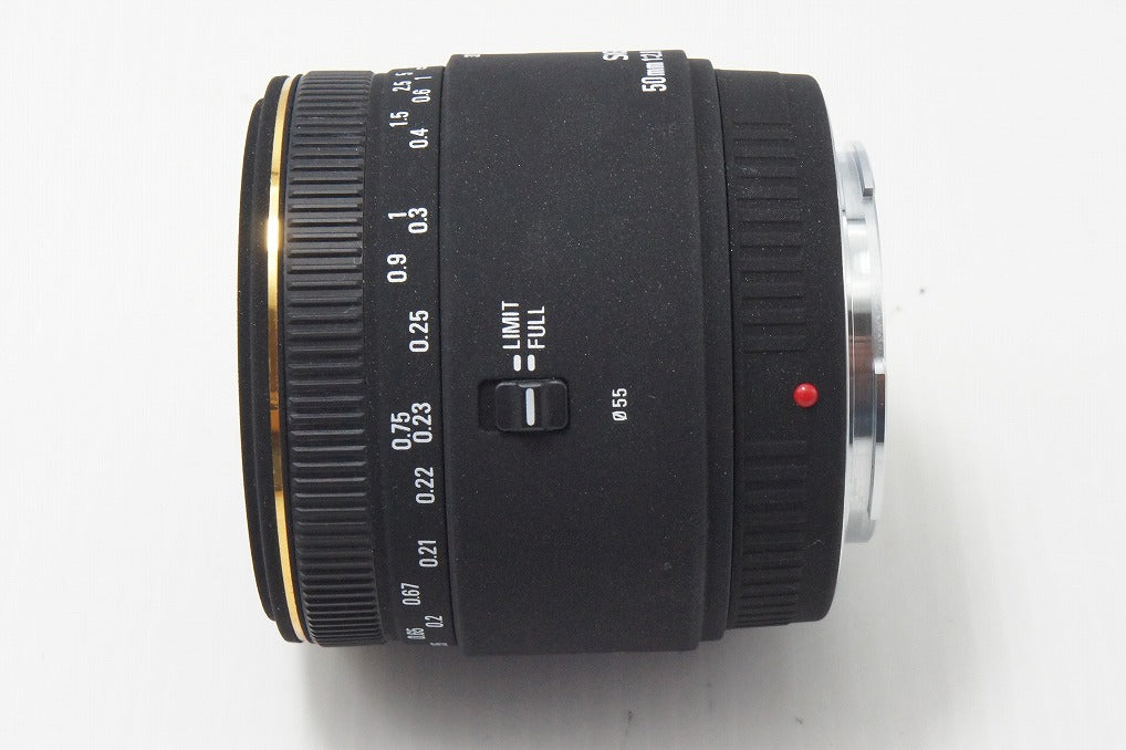 良品 SIGMA シグマ 50mm F2.8 EX DG MACRO SONY ソニー MINOLTA ミノルタ αマウント 単焦点レンズ 260812j