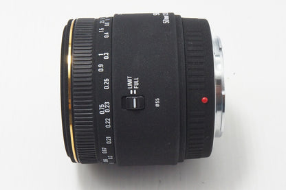 良品 SIGMA シグマ 50mm F2.8 EX DG MACRO SONY ソニー MINOLTA ミノルタ αマウント 単焦点レンズ 260812j