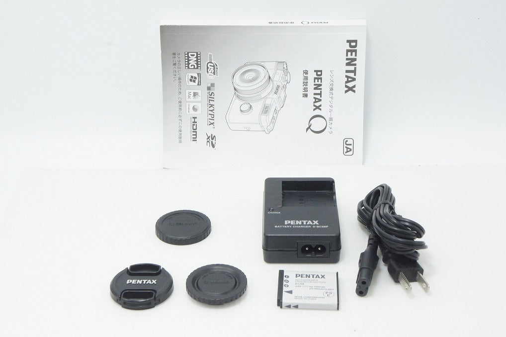 良品 PENTAX Q ズームレンズキット [標準ズーム 02 STANDARD ZOOM (smc PENTAX 5-15mm F2.8-4.5 ED AL IF) ] ミラーレス一眼カメラ ホワイト 260817c
