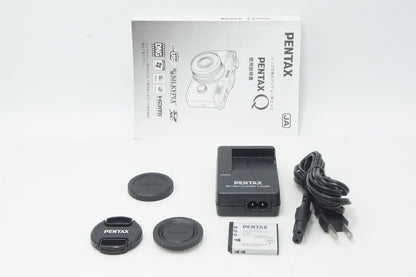 良品 PENTAX Q ズームレンズキット [標準ズーム 02 STANDARD ZOOM (smc PENTAX 5-15mm F2.8-4.5 ED AL IF) ] ミラーレス一眼カメラ ホワイト 260817c