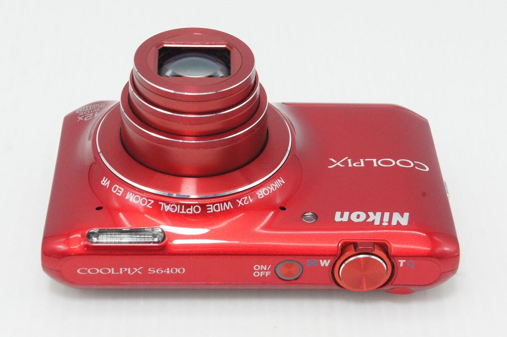 Excellent Condition Nikon COOLPIX S6400 Compact Digital Camera Glossy Red 260512r
