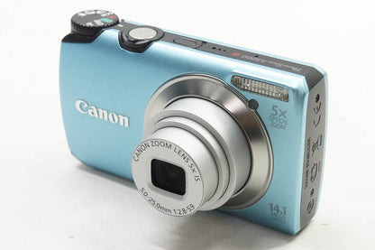 訳あり品 Canon キヤノン PowerShot A3200 IS コンパクトデジタルカメラ ブルー 元箱付 250521e