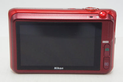 Excellent Condition Nikon COOLPIX S6400 Compact Digital Camera Glossy Red 260512r