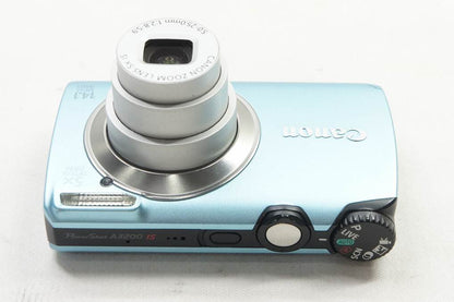 訳あり品 Canon キヤノン PowerShot A3200 IS コンパクトデジタルカメラ ブルー 元箱付 250521e