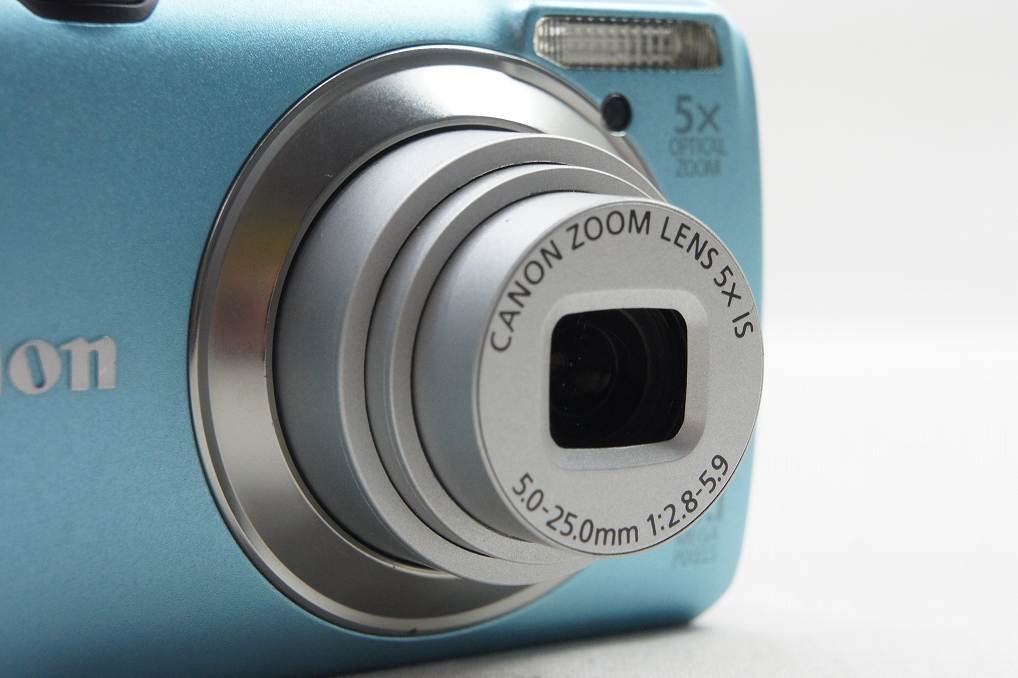 訳あり品 Canon キヤノン PowerShot A3200 IS コンパクトデジタルカメラ ブルー 元箱付 250521e