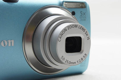 訳あり品 Canon キヤノン PowerShot A3200 IS コンパクトデジタルカメラ ブルー 元箱付 250521e