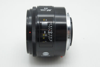 MINOLTA ミノルタ AF 35mm F2 単焦点レンズ フード付 260316aj