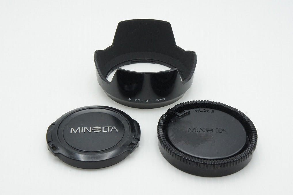 MINOLTA ミノルタ AF 35mm F2 単焦点レンズ フード付 260316aj