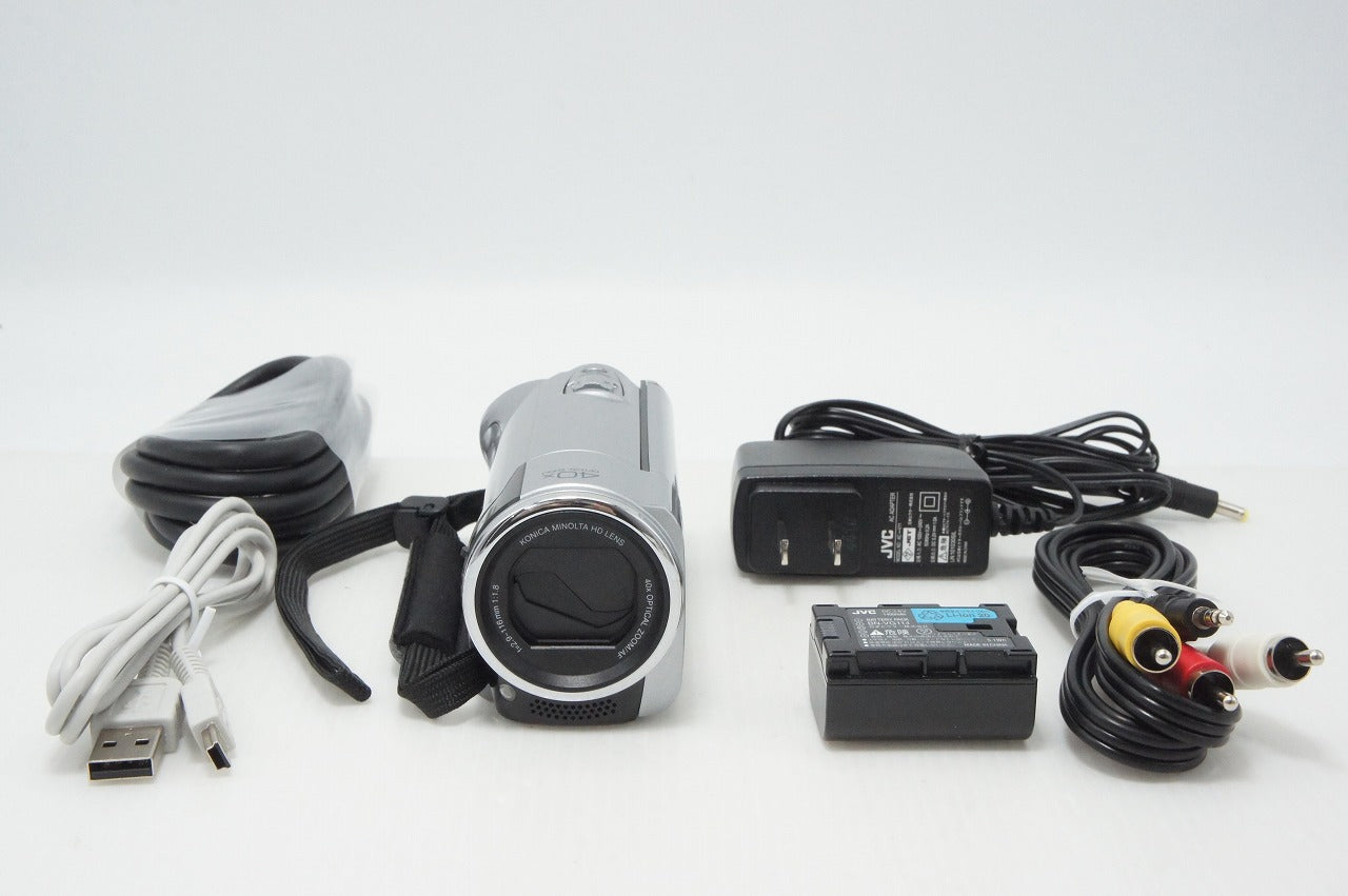 Good Condition JVC Kenwood Everio GZ-HM690-S Digital Video Camera Precious Silver 260512ag