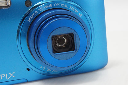 良品 Nikon ニコン COOLPIX S3600 コンパクトデジタルカメラ コバルトブルー 元箱付 260818e