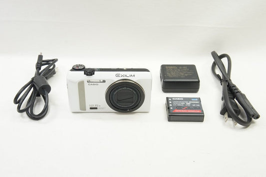 訳あり品 CASIO カシオ HIGH SPEED EXILIM EX-ZR200 コンパクトデジタルカメラ ホワイト 250804ae
