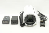 美品 SONY ソニー Handycam HDR-PJ670 デジタルHDビデオカメラ ホワイト 241104o