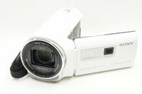 美品 SONY ソニー Handycam HDR-PJ670 デジタルHDビデオカメラ ホワイト 241104o