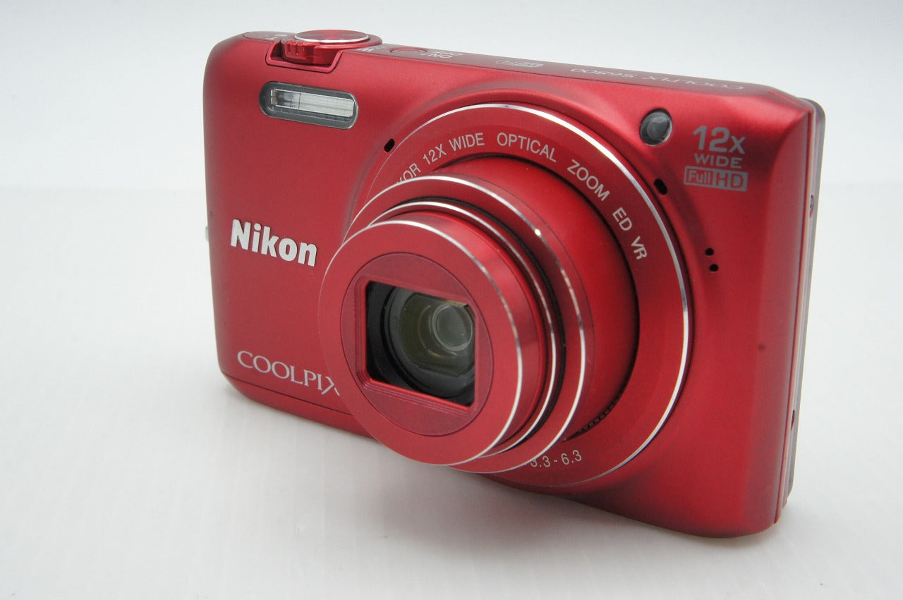 美品 Nikon ニコン COOLPIX S6800 コンパクトデジタルカメラ ラズベリーレッド 260317h