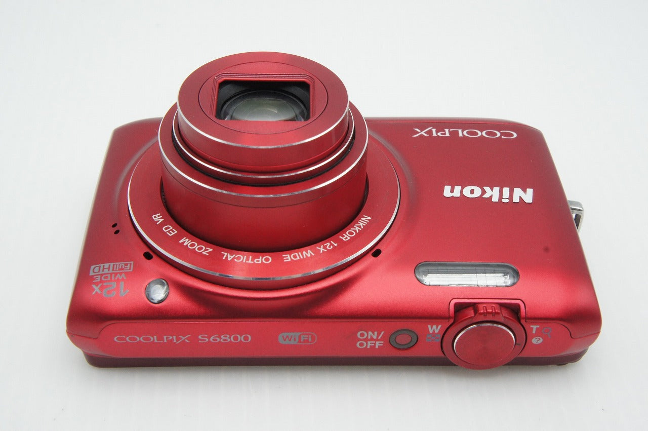 美品 Nikon ニコン COOLPIX S6800 コンパクトデジタルカメラ ラズベリーレッド 260317h