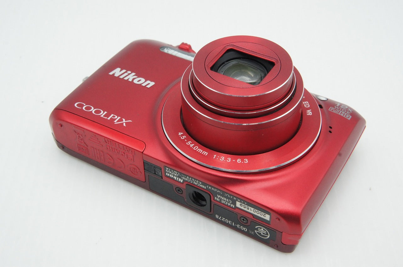 美品 Nikon ニコン COOLPIX S6800 コンパクトデジタルカメラ ラズベリーレッド 260317h
