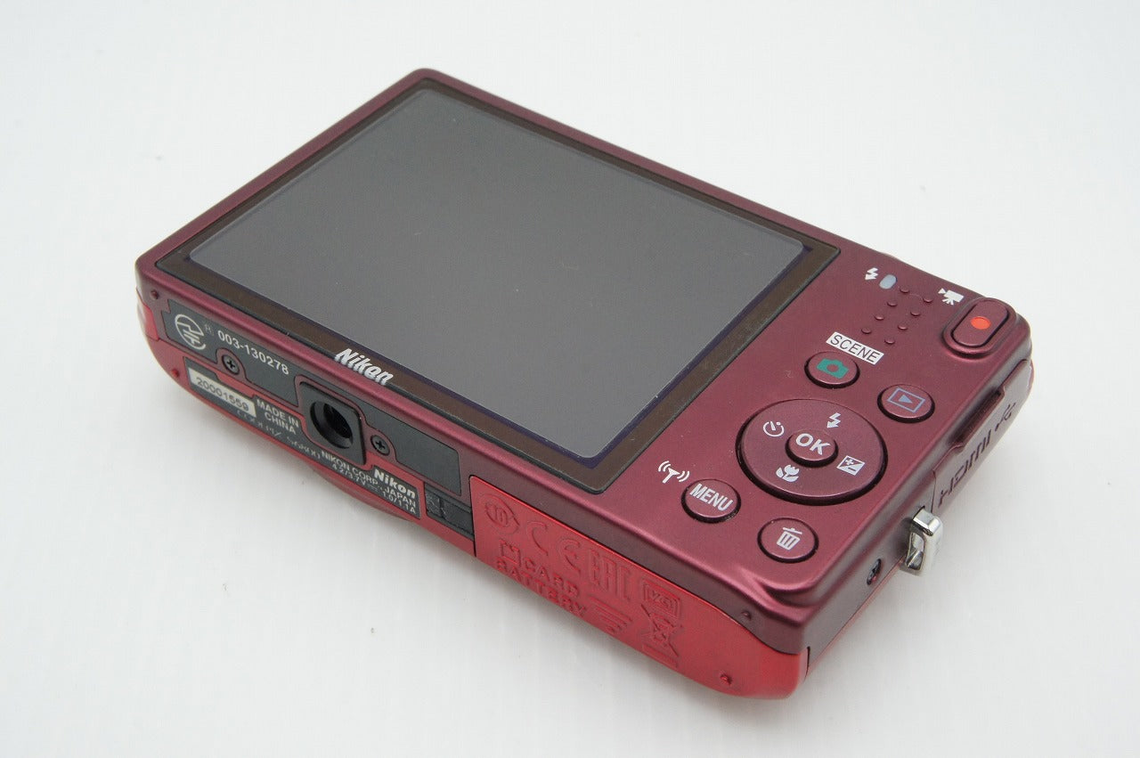 美品 Nikon ニコン COOLPIX S6800 コンパクトデジタルカメラ ラズベリーレッド 260317h