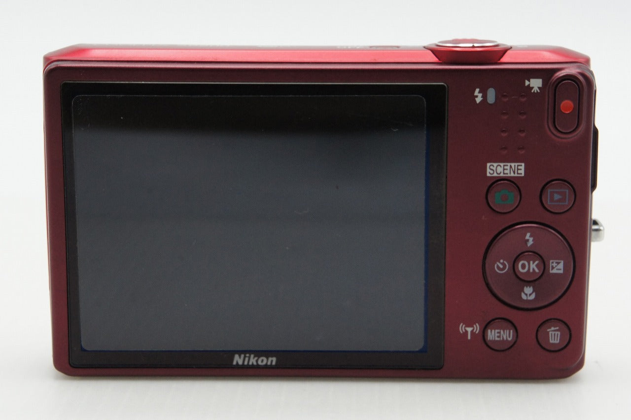美品 Nikon ニコン COOLPIX S6800 コンパクトデジタルカメラ ラズベリーレッド 260317h