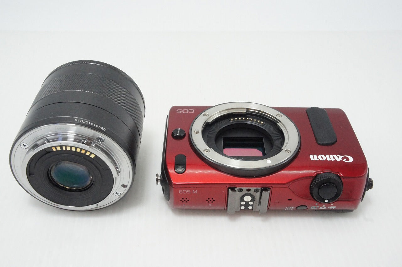 美品 Canon EOS M ボディ + EF-M 18-55mm IS STM レンズキット ミラー