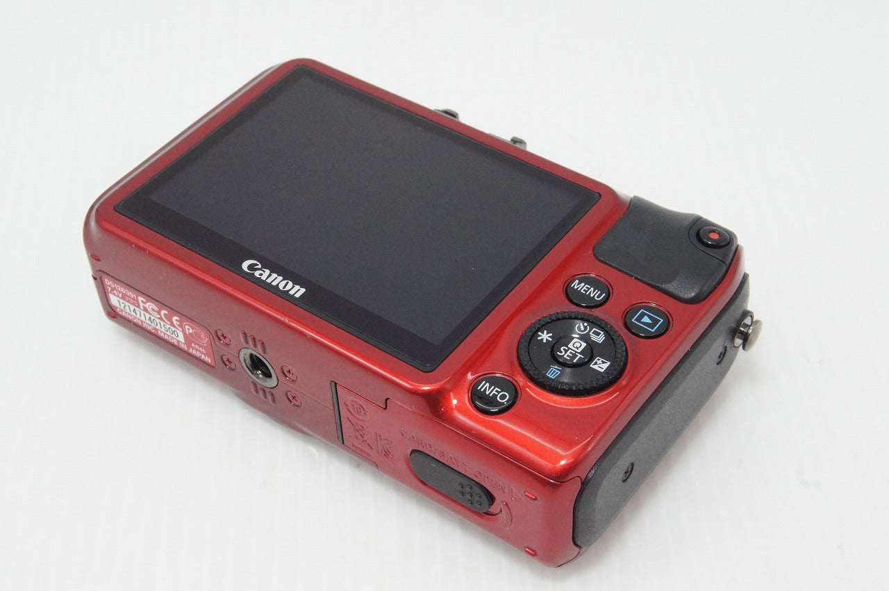 美品 Canon EOS M ボディ + EF-M 18-55mm IS STM レンズキット ミラーレス一眼カメラ レッド SPEEDLITE 90EX付 260513al