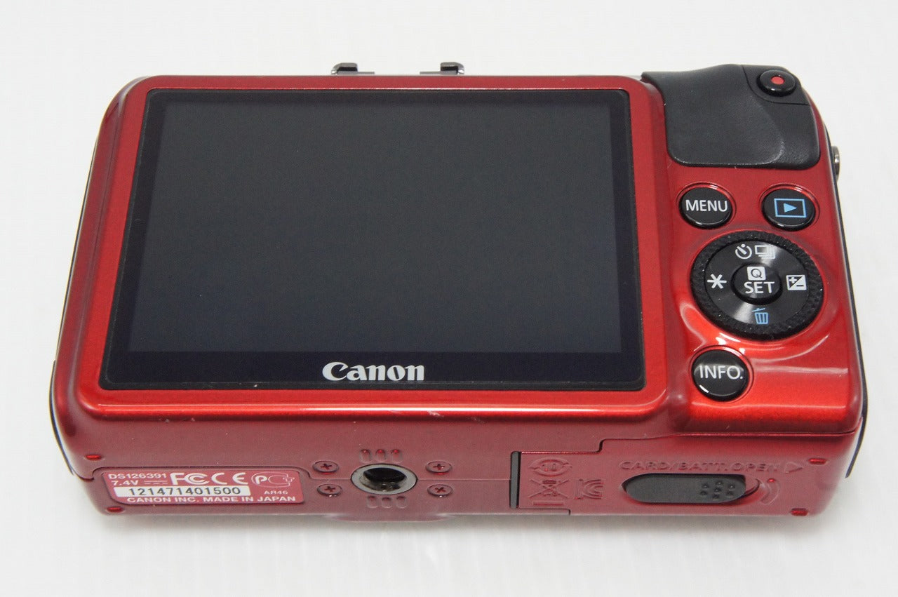 美品 Canon EOS M ボディ + EF-M 18-55mm IS STM レンズキット ミラーレス一眼カメラ レッド SPEEDLITE 90EX付 260513al
