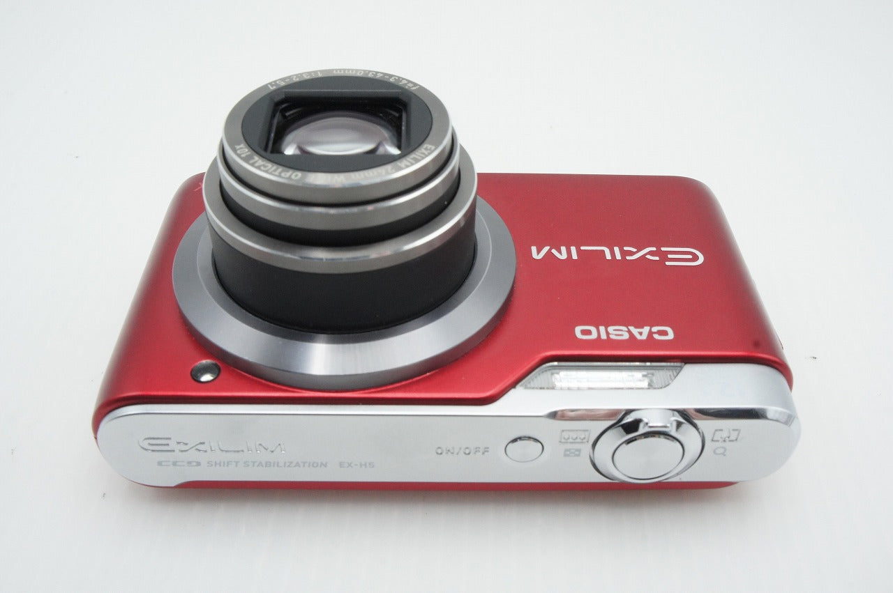 美品 CASIO カシオ EXILIM EX-H5 コンパクトデジタルカメラ レッド 元箱付 260317z