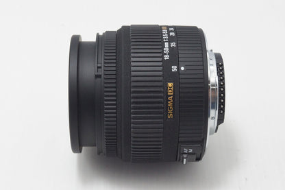 美品 SIGMA シグマ 18-50mm F3.5-5.6 DC HSM Nikon ニコン Fマウント APS-C ズームレンズ 260818aj