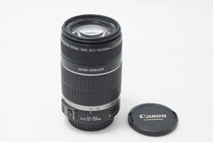 良品 Canon キヤノン EF-S 55-250mm F4-5.6 IS APS-C ズームレンズ 260818aa