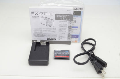 美品 CASIO カシオ EXILIM EX-ZR10 コンパクトデジタルカメラ ブラック 251105b