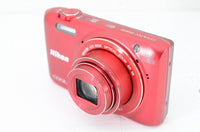 美品 Nikon ニコン COOLPIX S6800 コンパクトデジタルカメラ レッド 元箱付 240122f