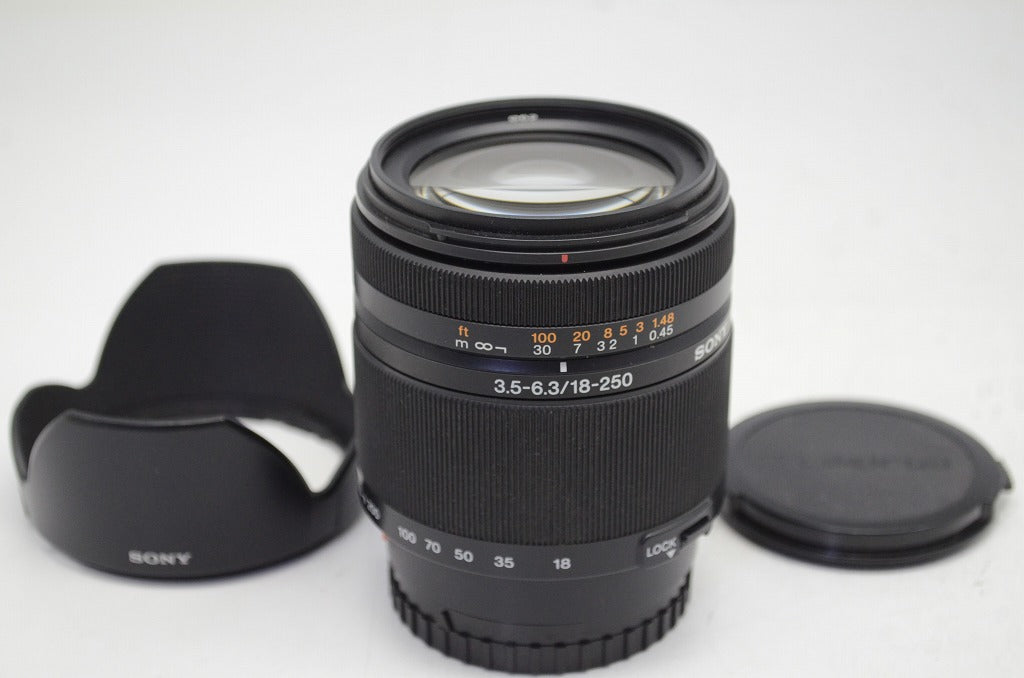 SONY DT 18-250mm F3.5-6.3 SAL18250 MINOLTA αマウント APS-C ズームレンズ フード付 250903j