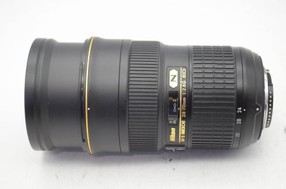 美品 Nikon ニコン AF-S NIKKOR 24-70mm F2.8G ED フルサイズ フード ケース付 250904aa