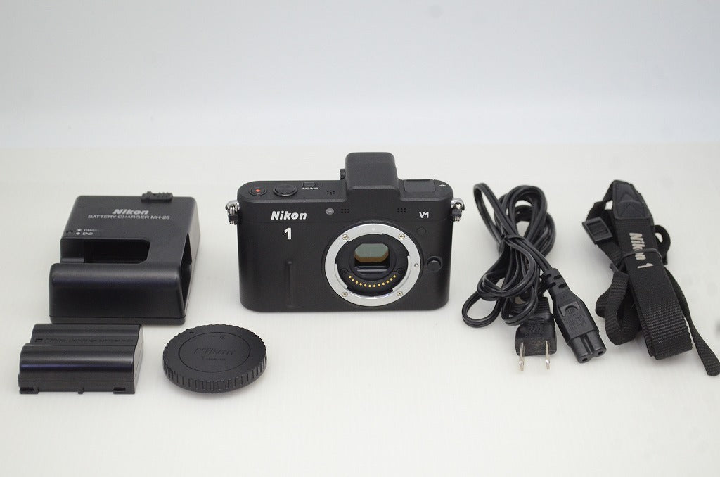 美品 Nikon ニコン 1 V1 ボディ ミラーレス一眼カメラ ブラック 251104x