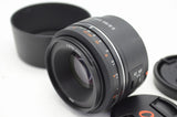 美品 SONY ソニー 85mm F2.8 SAM SAL85F28 MINOLTA αマウント 単焦点レンズ フード付 250213o