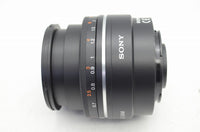 美品 SONY ソニー 85mm F2.8 SAM SAL85F28 MINOLTA αマウント 単焦点レンズ フード付 250213o