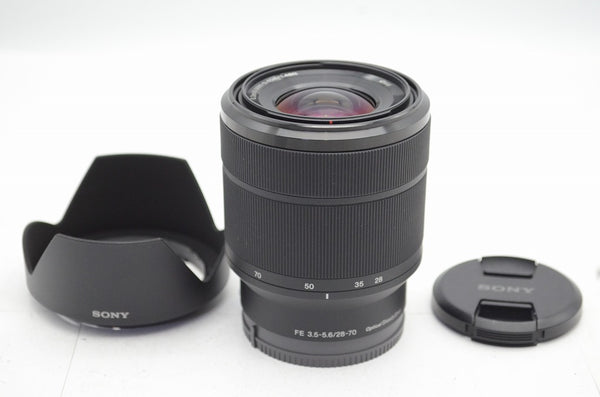 美品 SONY FE 28-70mm F3.5-5.6 OSS SEL2870 Eマウント フルサイズ ミラーレス用 フード付 250213j