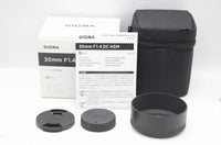 美品 SIGMA シグマ Art 30mm F1.4 DC HSM Nikon ニコン Fマウント APS-C 単焦点レンズ 元箱付 250212j