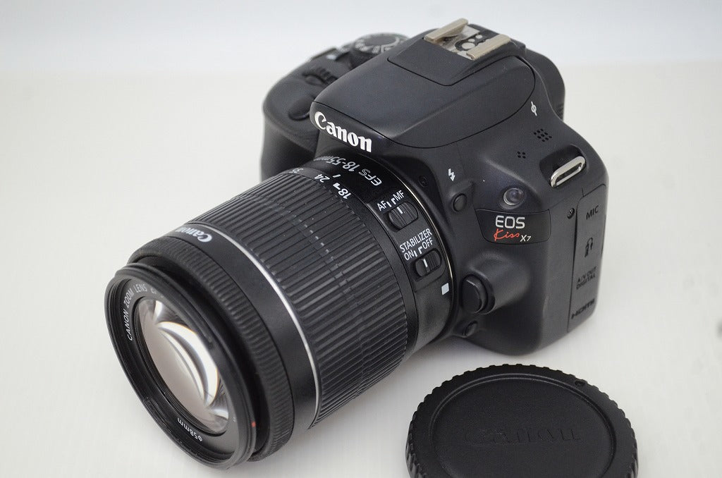 Canon キヤノン EOS Kiss X7 ボディ + EF-S 18-55 IS STM レンズキット デジタル一眼レフカメラ 251104aa
