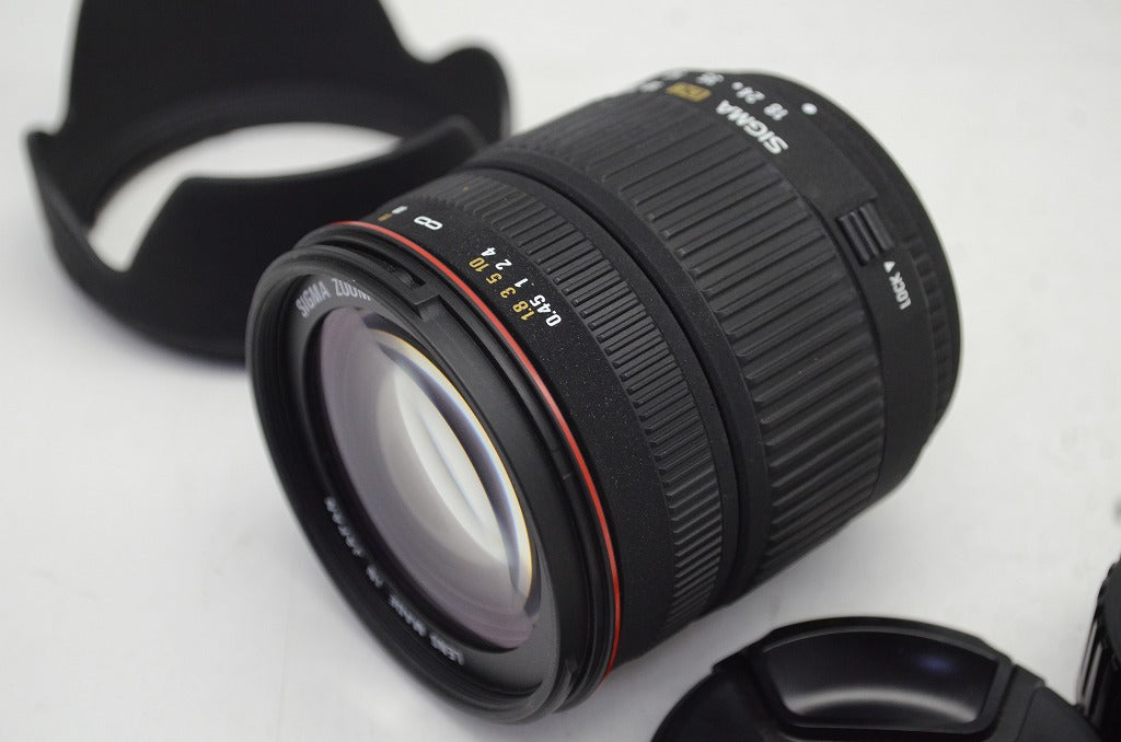 SIGMA シグマ AF 18-200mm F3.5-6.3 DC Nikon ニコン Fマウント APS-C ズームレンズ フード付 250905t