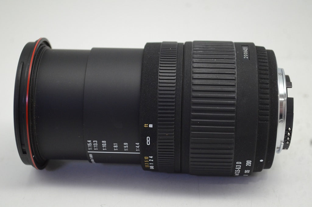 SIGMA シグマ AF 18-200mm F3.5-6.3 DC Nikon ニコン Fマウント APS-C ズームレンズ フード付 250905t