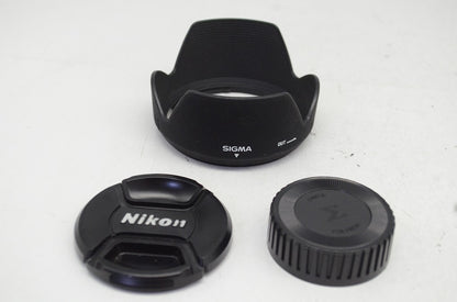 SIGMA シグマ AF 18-200mm F3.5-6.3 DC Nikon ニコン Fマウント APS-C ズームレンズ フード付 250905t