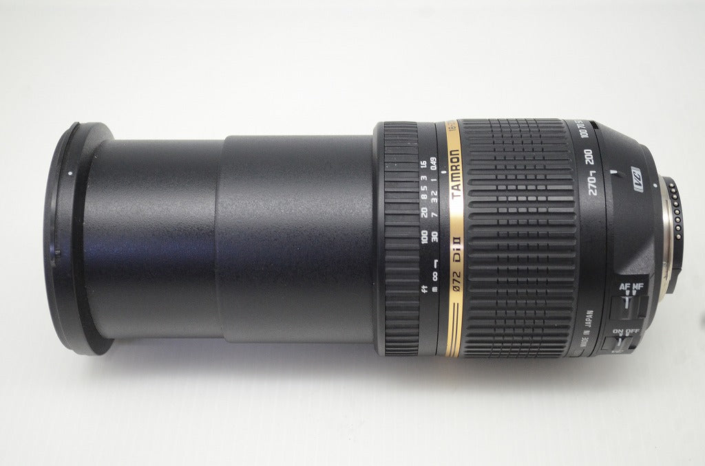 良品 TAMRON AF 18-270mm F3.5-6.3 Di II VC LD Aspherical IF MACRO B003 Nikon Fマウント APS-C フード付 251112z