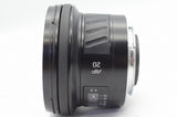 良品 MINOLTA AF 20mm F2.8 New Second version SONY αマウント フルサイズ フード付 250213r